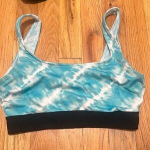 PINK tie dye sports bra